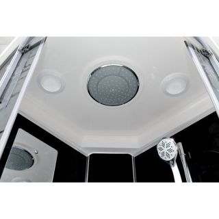 Душевая кабина Deto BМ4510 LED с гм. BLACK 100х100х220 см